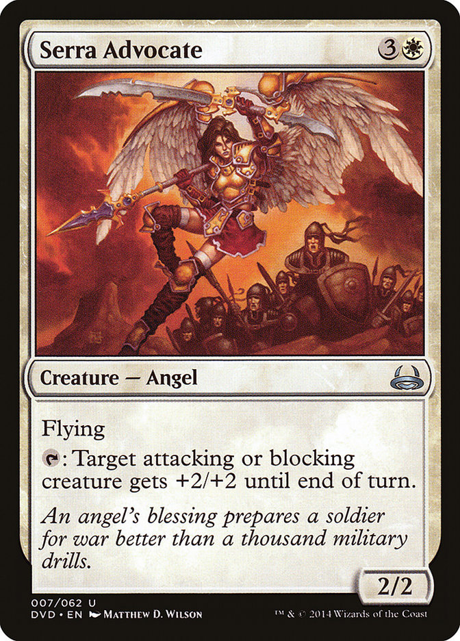 Serra Advocate (Divine vs. Demonic) [Duel Decks Anthology] | Webway Games