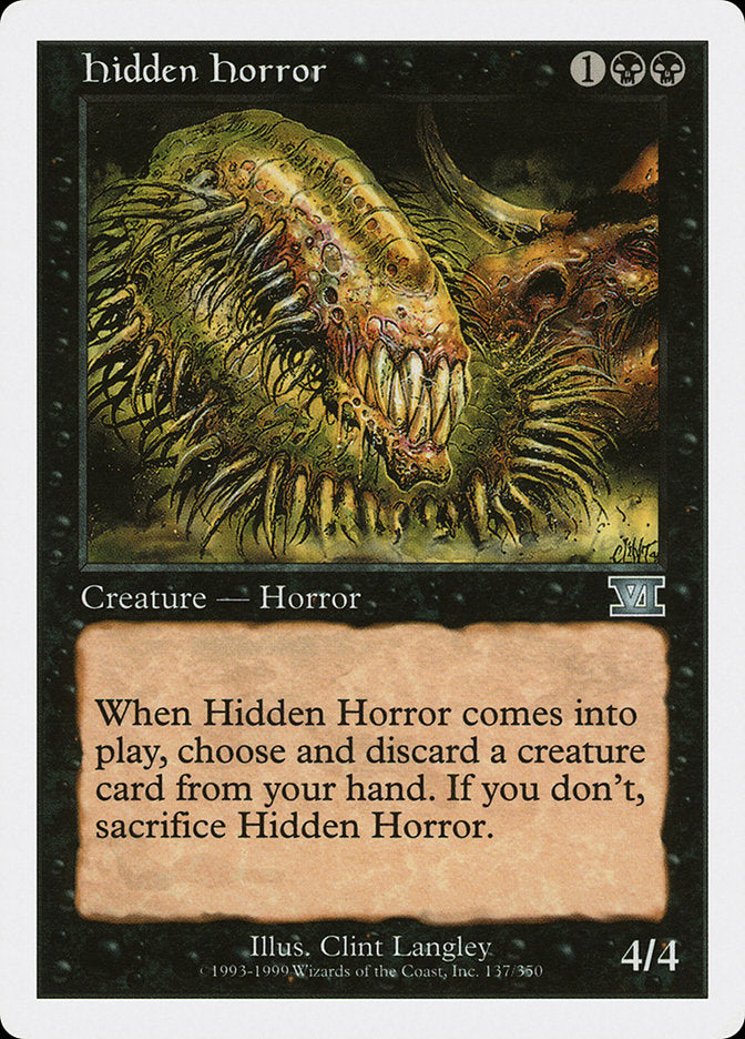 Hidden Horror [Classic Sixth Edition] | Webway Games