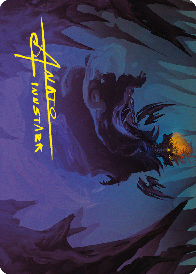 Sauron, the Necromancer Art Card (Gold-Stamped Signature) [The Lord of the Rings: Tales of Middle-earth Art Series] | Webway Games