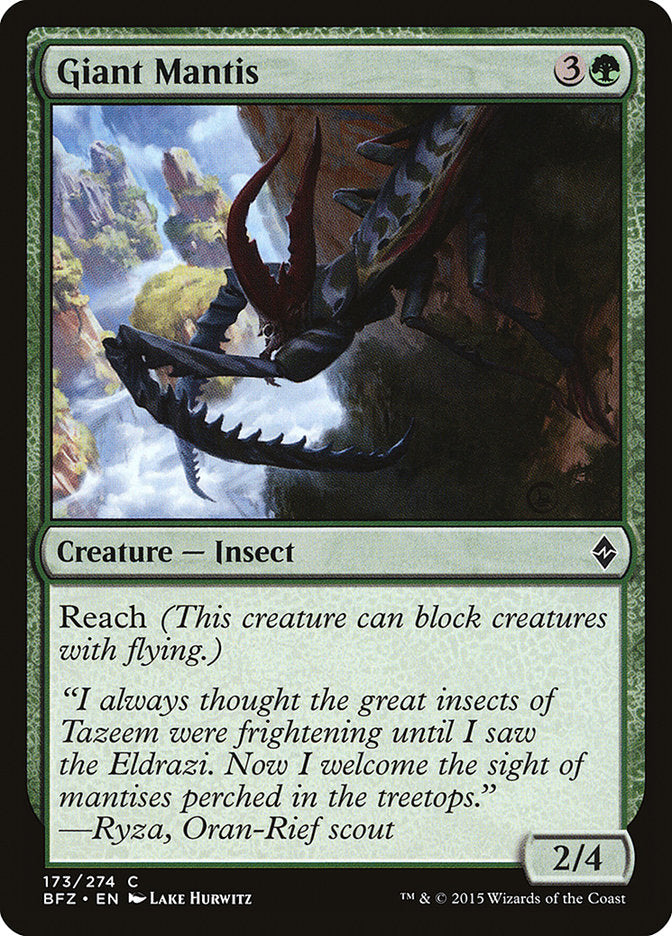 Giant Mantis [Battle for Zendikar] | Webway Games