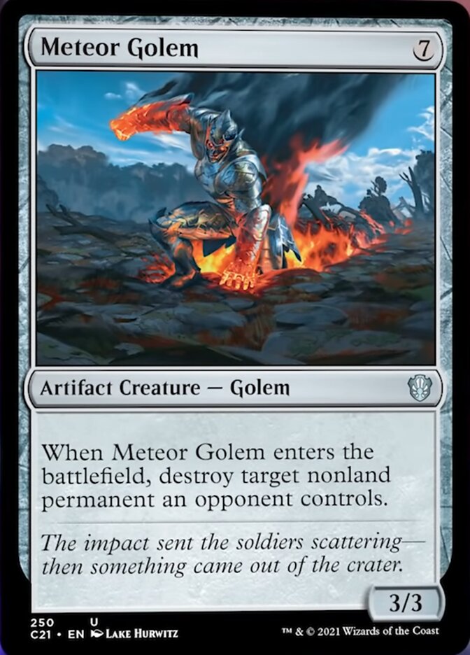 Meteor Golem [Commander 2021] | Webway Games