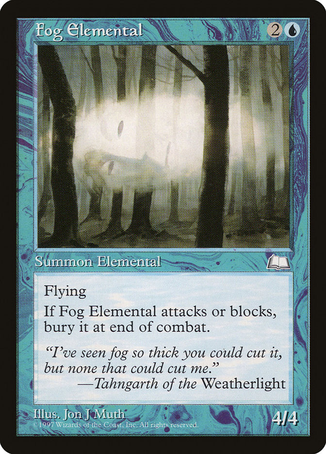 Fog Elemental [Weatherlight] | Webway Games
