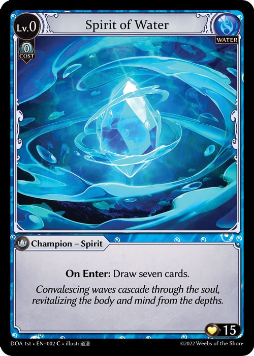 Spirit of Water (002) [Dawn of Ashes: 1st Edition] | Webway Games