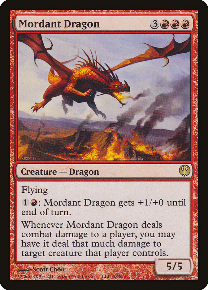Mordant Dragon [Duel Decks: Knights vs. Dragons] | Webway Games