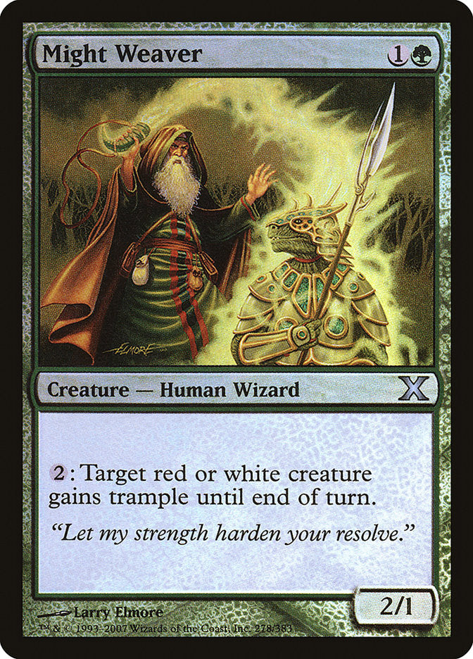 Might Weaver (Premium Foil) [Tenth Edition] | Webway Games