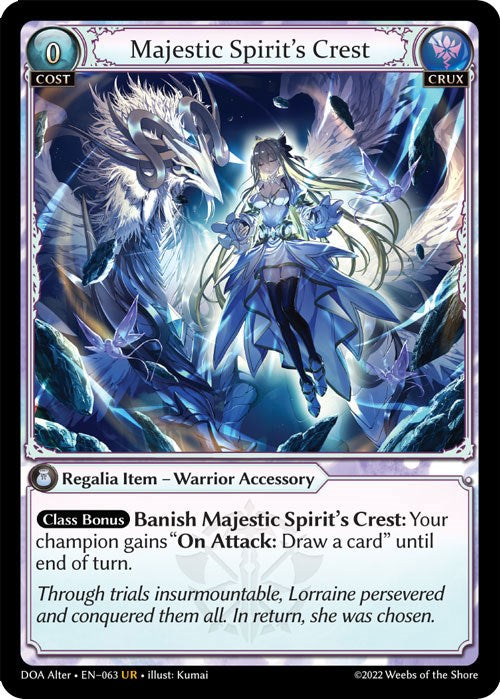 Majestic Spirit's Crest (063) [Dawn of Ashes: Alter Edition] | Webway Games