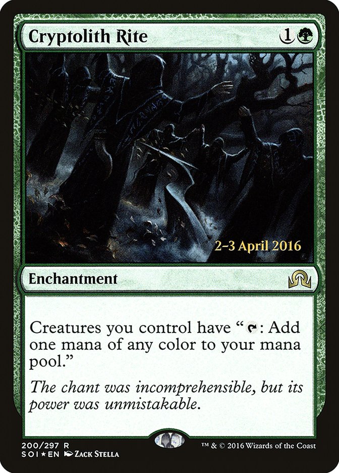 Cryptolith Rite (Prerelease) [Shadows over Innistrad Prerelease Promos] | Webway Games