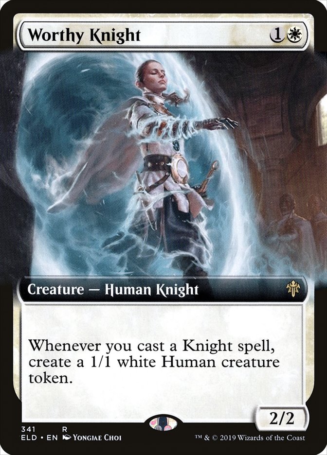 Worthy Knight (Extended Art) [Throne of Eldraine] | Webway Games