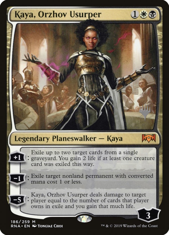 Kaya, Orzhov Usurper (Promo Pack) [Ravnica Allegiance Promos] | Webway Games