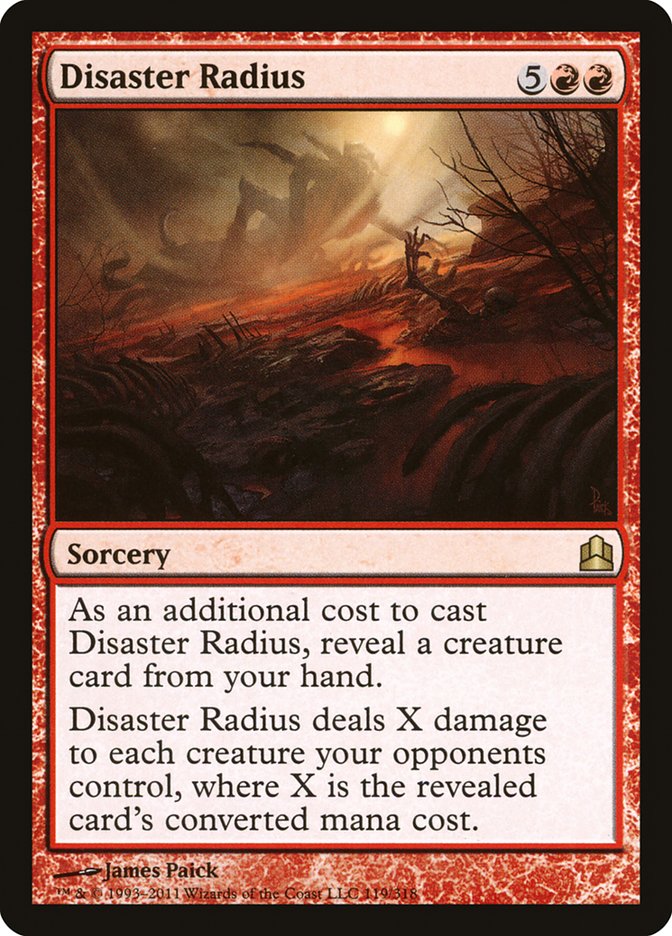 Disaster Radius [Commander 2011] | Webway Games