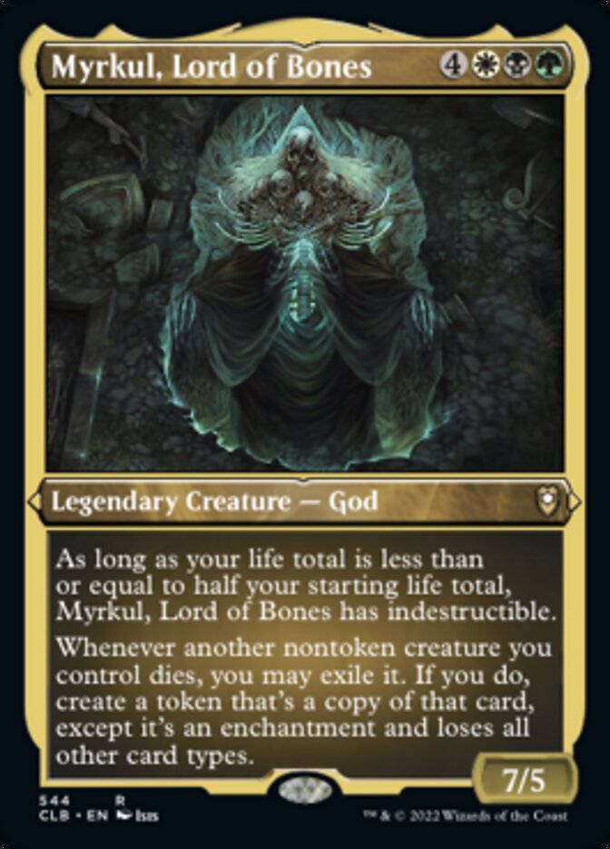 Myrkul, Lord of Bones (Foil Etched) [Commander Legends: Battle for Baldur's Gate] | Webway Games