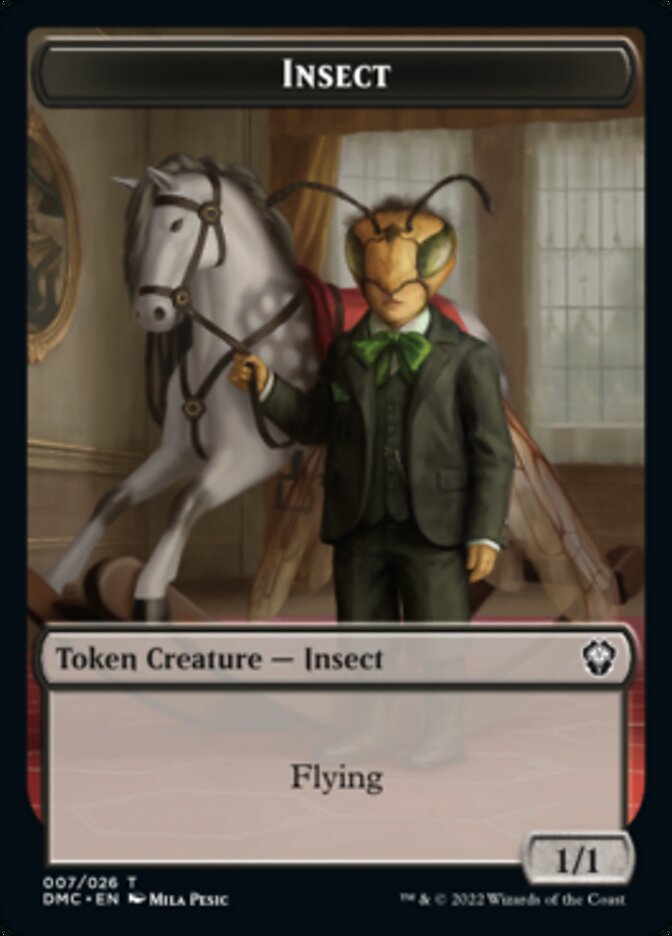 Soldier // Insect Double-sided Token [Dominaria United Tokens] | Webway Games