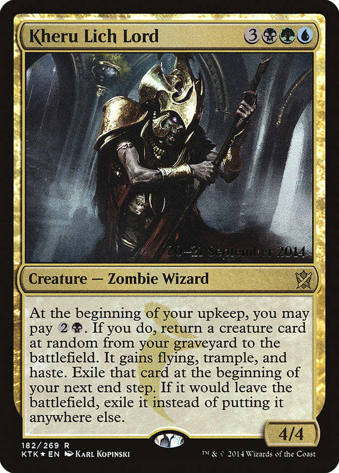 Kheru Lich Lord  (Prerelease) [Khans of Tarkir Prerelease Promos] | Webway Games