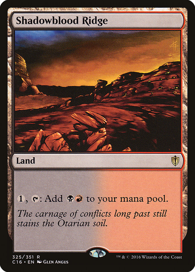 Shadowblood Ridge [Commander 2016] | Webway Games