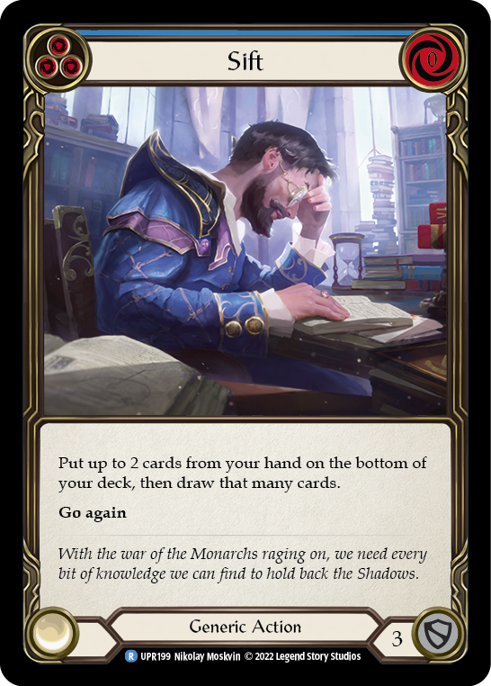 Sift (Blue) [UPR199] (Uprising)  Rainbow Foil | Webway Games