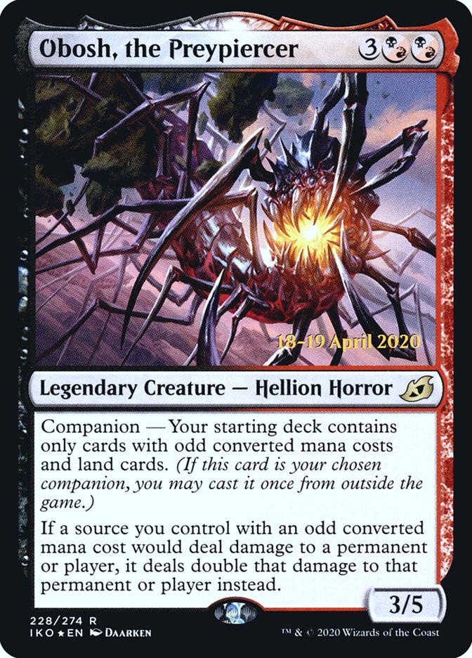 Obosh, the Preypiercer  [Ikoria: Lair of Behemoths Prerelease Promos] | Webway Games