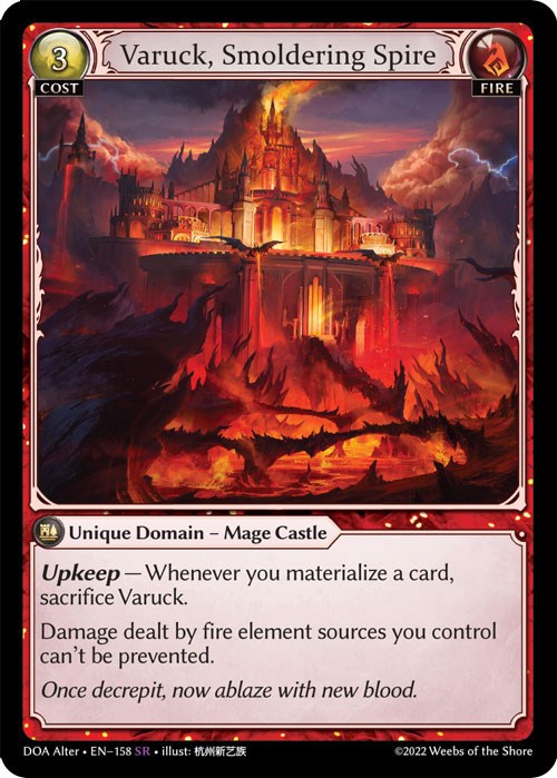 Varuck, Smoldering Spire (158) [Dawn of Ashes: Alter Edition] | Webway Games