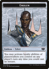 Teferi, Temporal Archmage Emblem // Zombie (011/036) Double-sided Token [Commander 2014 Tokens] | Webway Games