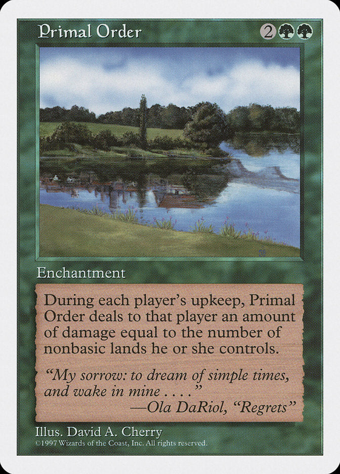 Primal Order [Fifth Edition] | Webway Games