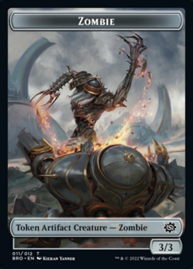 Zombie Token [The Brothers' War Tokens] | Webway Games
