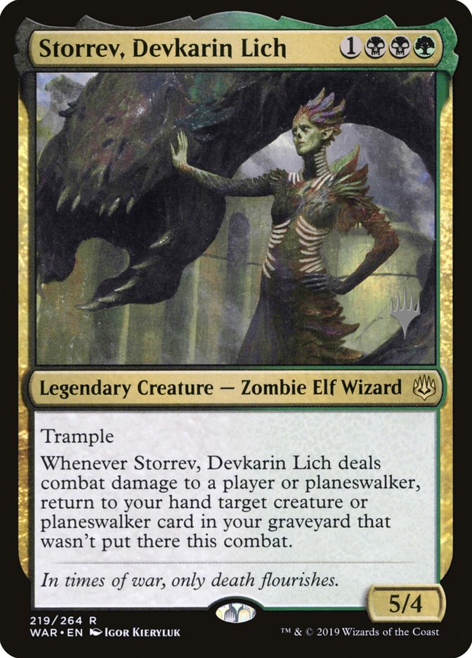 Storrev, Devkarin Lich (Promo Pack) [War of the Spark Promos] | Webway Games