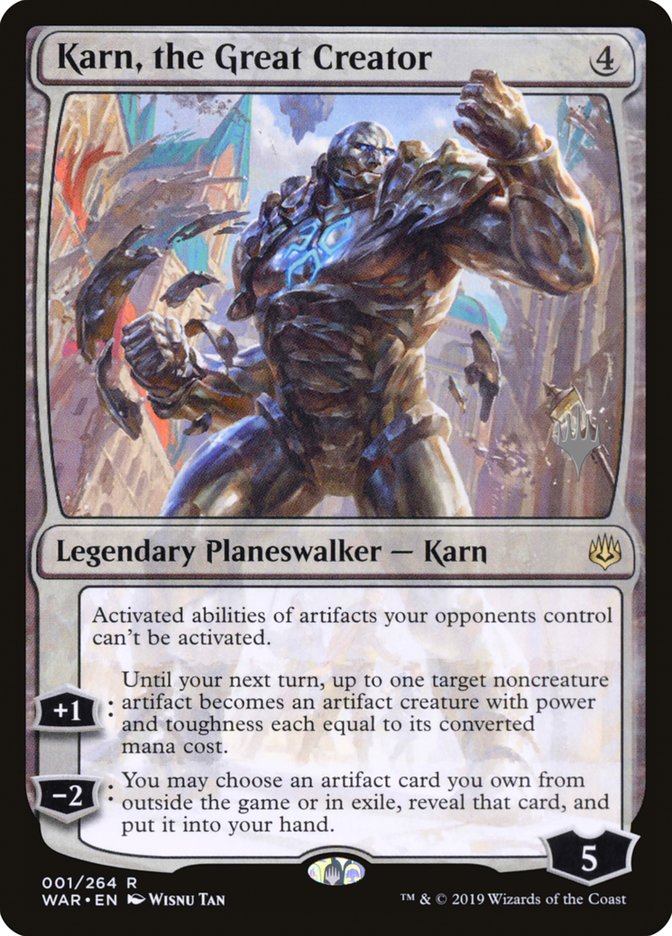 Karn, the Great Creator (Promo Pack) [War of the Spark Promos] | Webway Games