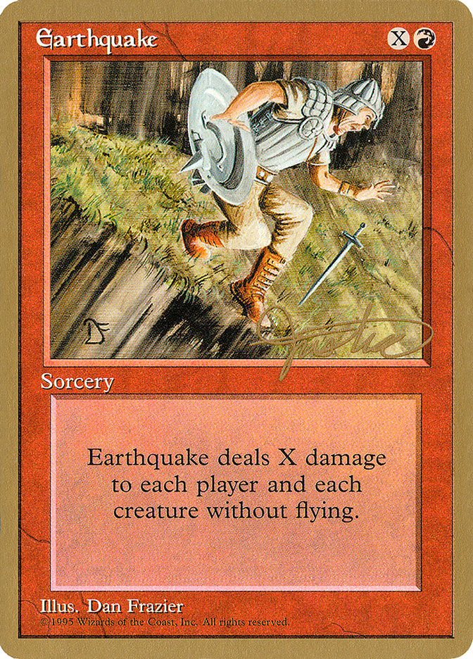 Earthquake (Mark Justice) [Pro Tour Collector Set] | Webway Games