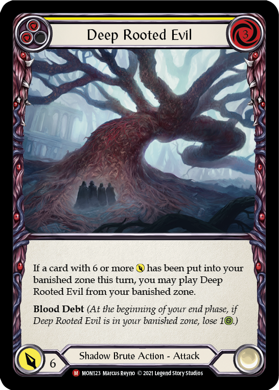 Deep Rooted Evil (Rainbow Foil) [MON123-RF] 1st Edition Rainbow Foil | Webway Games