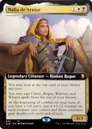 Nalia de'Arnise (Extended Art) [Commander Legends: Battle for Baldur's Gate] | Webway Games