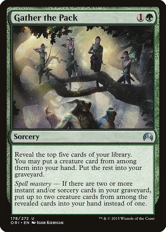 Gather the Pack [Magic Origins] | Webway Games