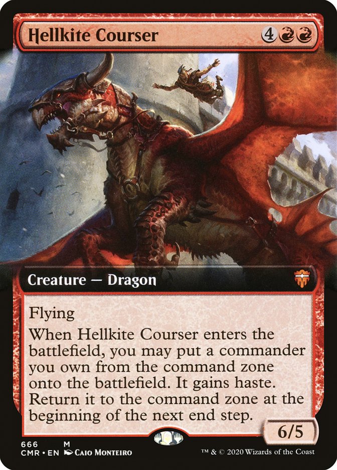 Hellkite Courser (Extended Art) [Commander Legends] | Webway Games