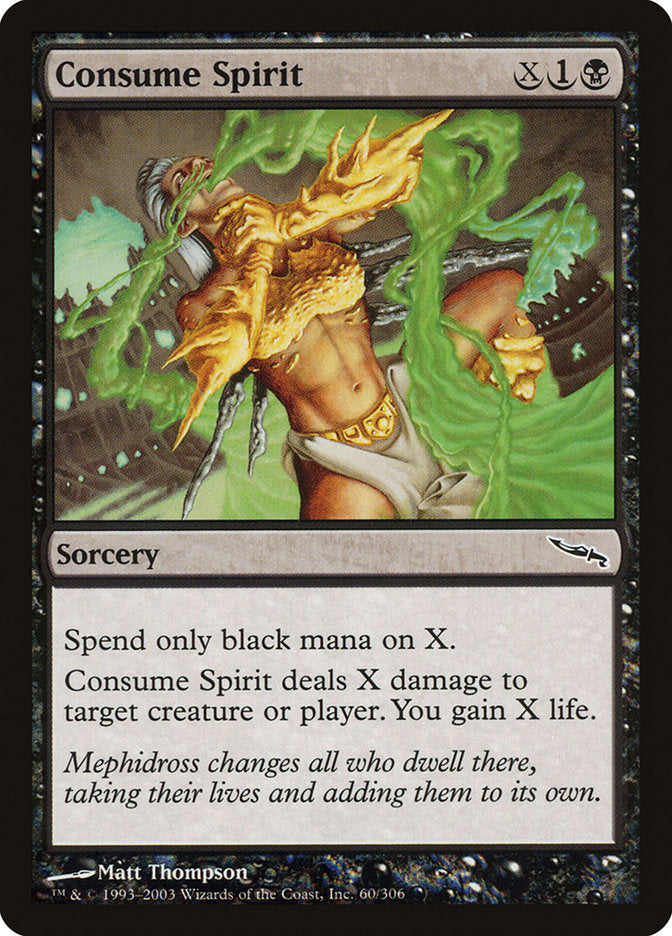 Consume Spirit [Mirrodin] | Webway Games