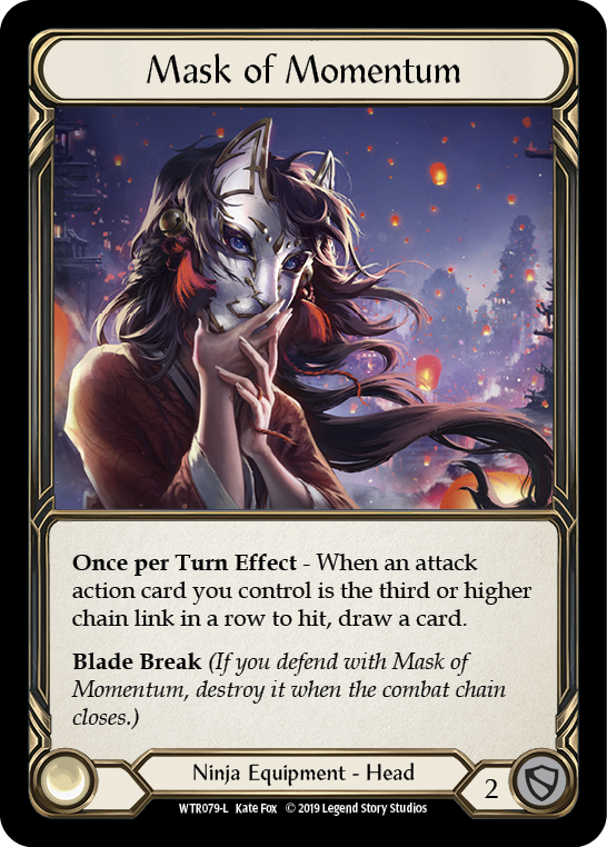 Mask of Momentum [WTR079-L] Alpha Print Cold Foil | Webway Games