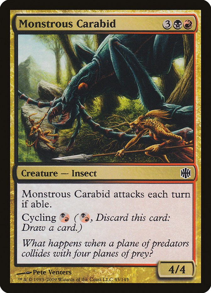 Monstrous Carabid [Alara Reborn] | Webway Games
