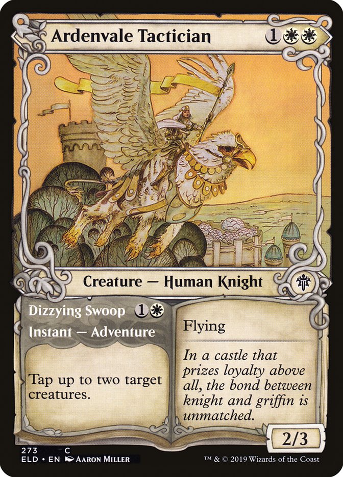 Ardenvale Tactician // Dizzying Swoop (Showcase) [Throne of Eldraine] | Webway Games