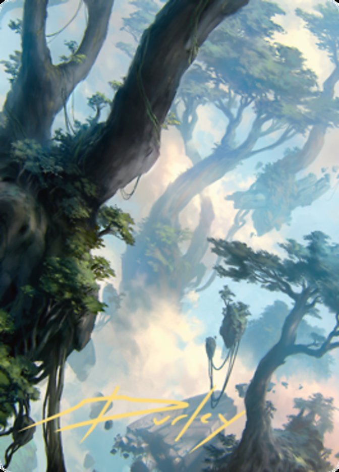 Forest 1 Art Card (Gold-Stamped Signature) [Zendikar Rising Art Series] | Webway Games