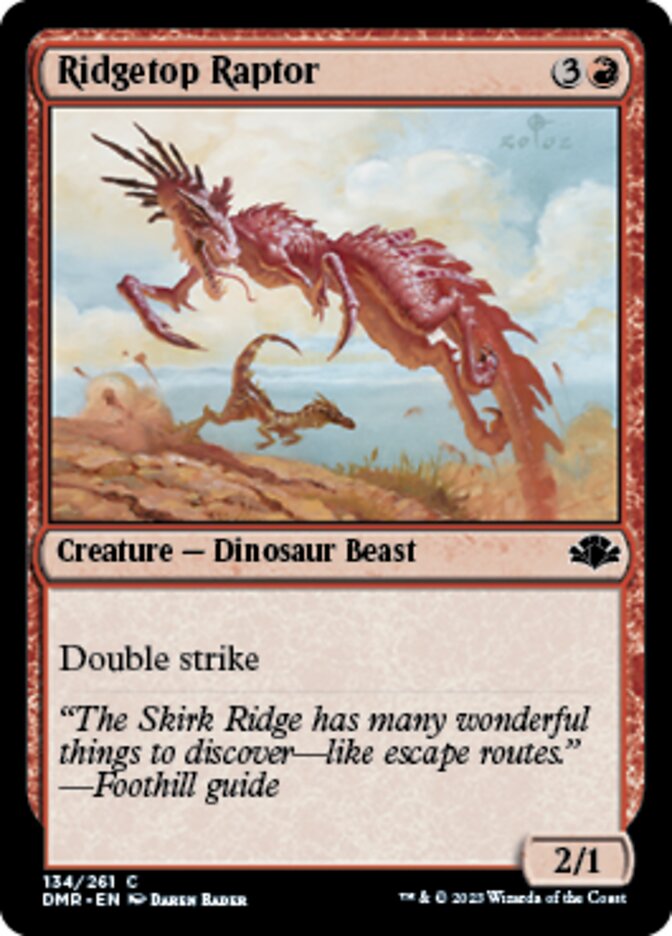 Ridgetop Raptor [Dominaria Remastered] | Webway Games
