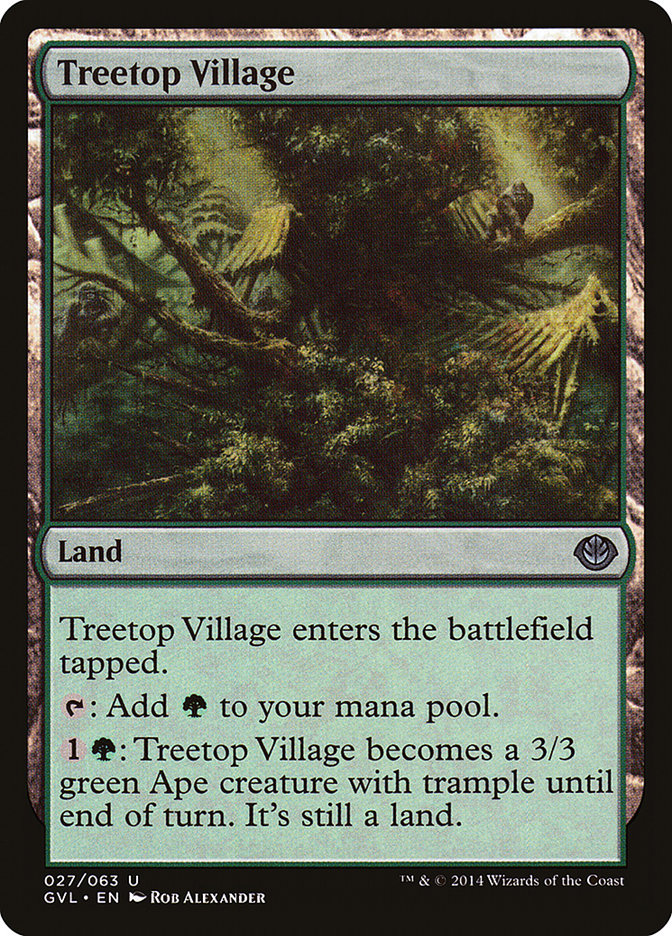 Treetop Village (Garruk vs. Liliana) [Duel Decks Anthology] | Webway Games