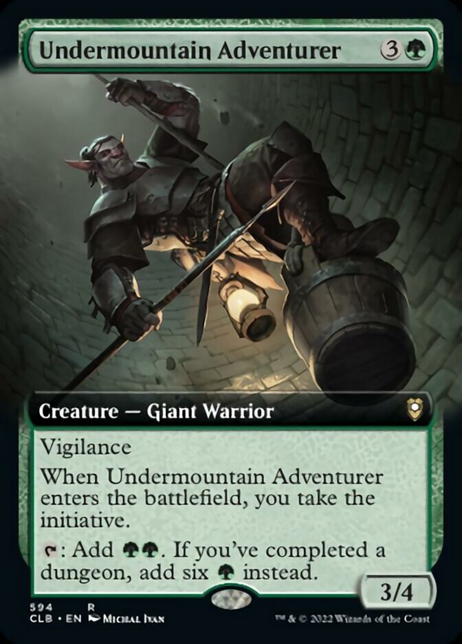 Undermountain Adventurer (Extended Art) [Commander Legends: Battle for Baldur's Gate] | Webway Games