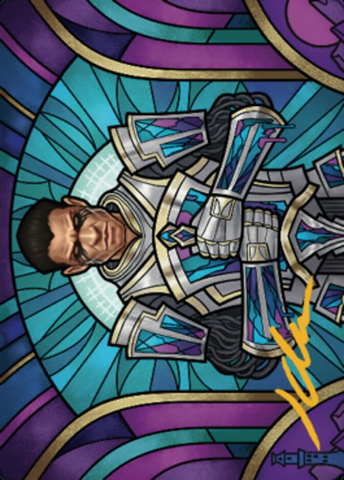 Aron, Benalia's Ruin Art Card (Gold-Stamped Signature) [Dominaria United Art Series] | Webway Games