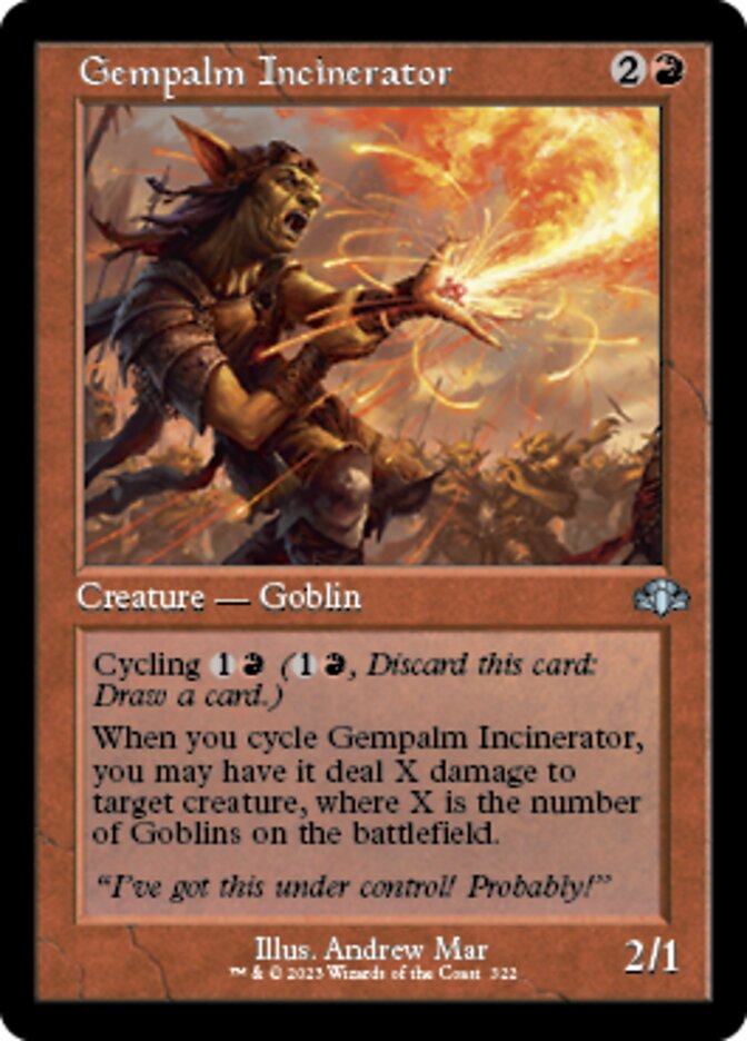 Gempalm Incinerator (Retro) [Dominaria Remastered] | Webway Games