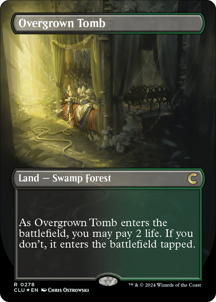 Overgrown Tomb (Borderless) [Ravnica: Clue Edition] | Webway Games