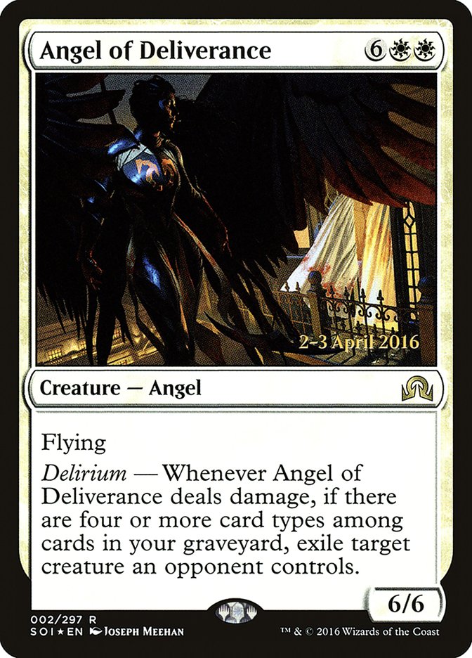Angel of Deliverance (Prerelease) [Shadows over Innistrad Prerelease Promos] | Webway Games