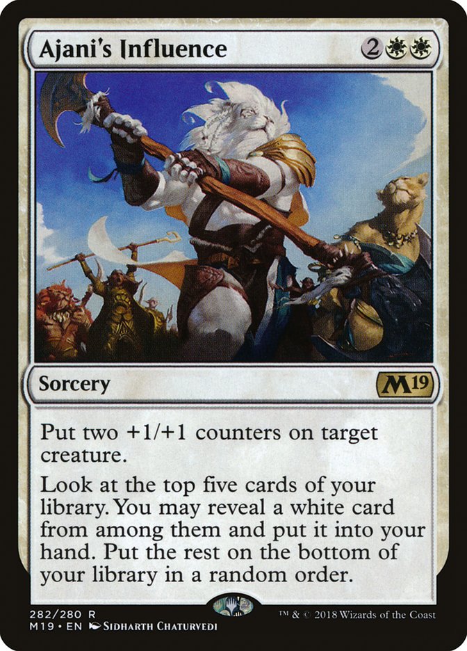 Ajani's Influence [Core Set 2019] | Webway Games