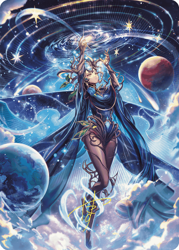 Omniscience Anime Art Card (Gold-Stamped Signature) [Wilds of Eldraine Art Series] | Webway Games