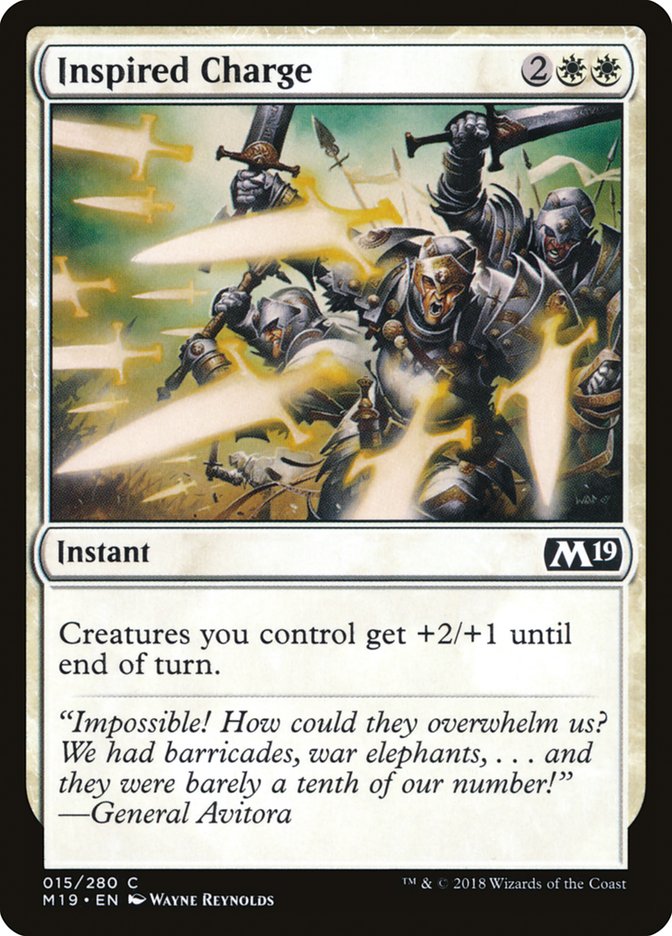 Inspired Charge [Core Set 2019] | Webway Games