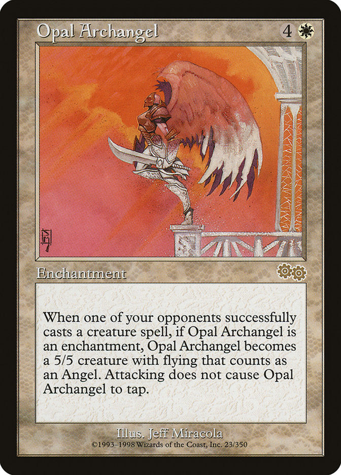 Opal Archangel [Urza's Saga] | Webway Games