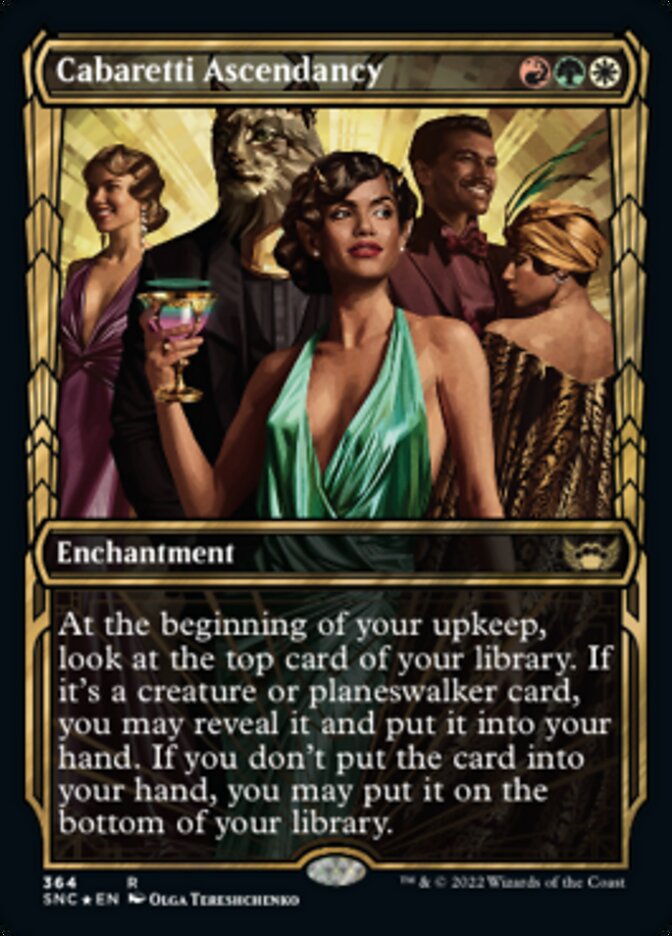 Cabaretti Ascendancy (Showcase Golden Age Gilded Foil) [Streets of New Capenna] | Webway Games