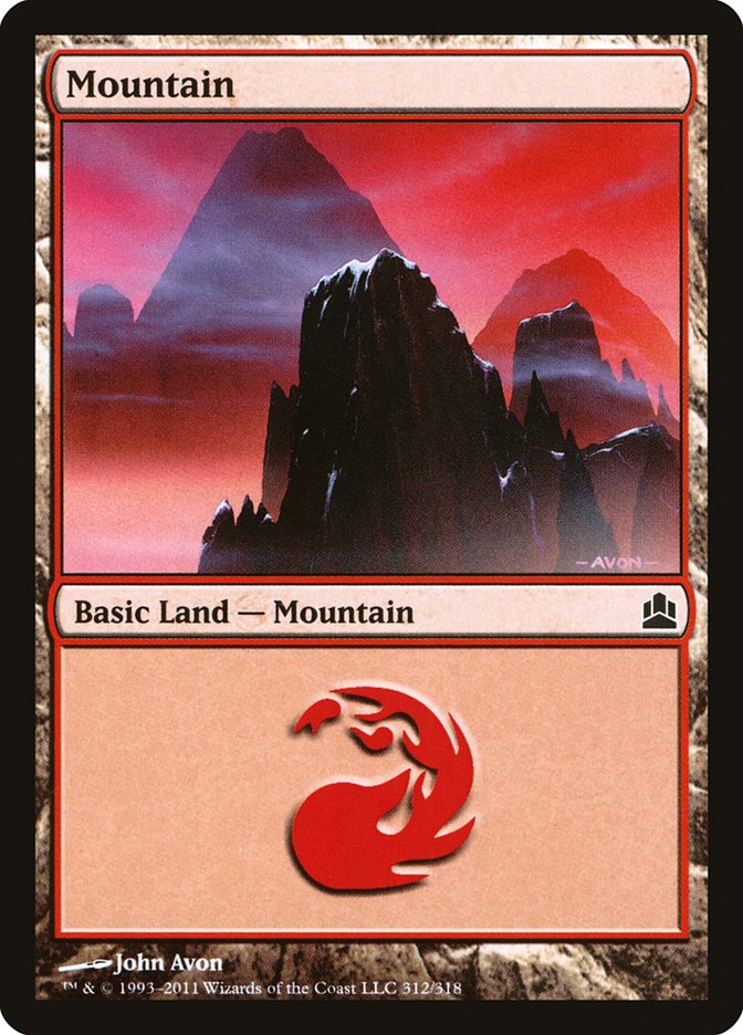 Mountain (#312) [Commander 2011] | Webway Games