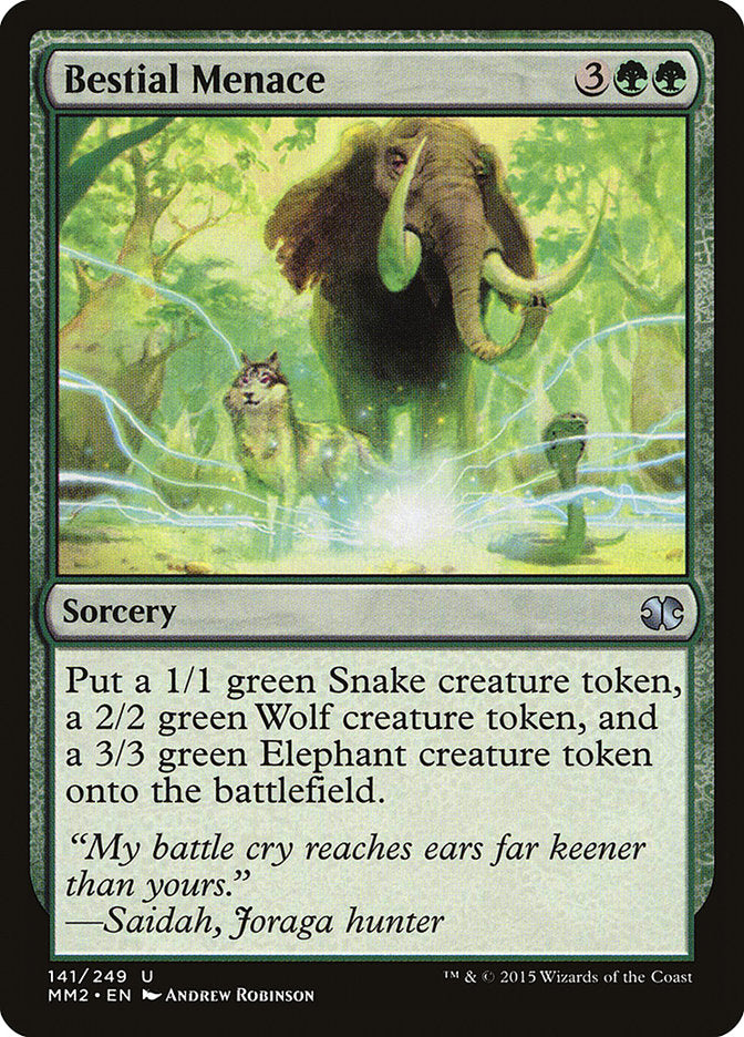 Bestial Menace [Modern Masters 2015] | Webway Games